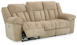Tip-Off Wheat Power Reclining Sofa from Ashley - Luna Furniture