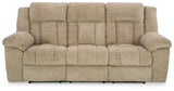 Tip-Off Wheat Power Reclining Sofa from Ashley - Luna Furniture