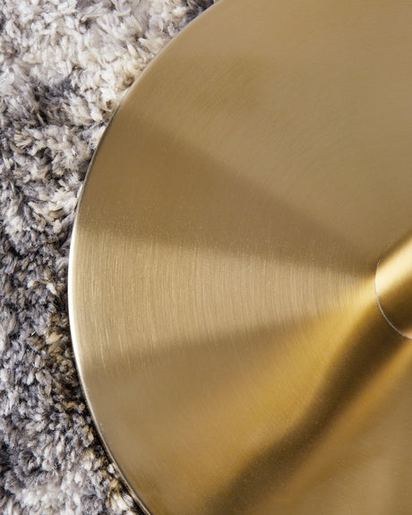 Tobbinsen Brass Finish Floor Lamp from Ashley - Luna Furniture