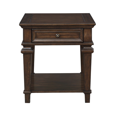 Tobias Espresso End Table from Homelegance - Luna Furniture