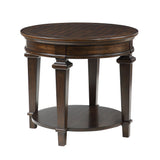 Tobias Espresso Round End Table from Homelegance - Luna Furniture