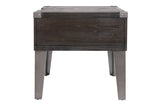 Todoe Dark Gray End Table with USB Ports & Outlets from Ashley - Luna Furniture