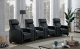 Toohey Black Upholstered Tufted Recliner Living Room Set from Coaster - Luna Furniture