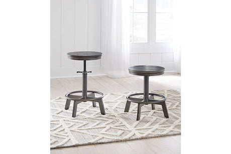 Torjin Gray Counter Height Stool, Set of 2 from Ashley - Luna Furniture
