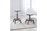Torjin Vintage White Counter Height Stool, Set of 2 from Ashley - Luna Furniture