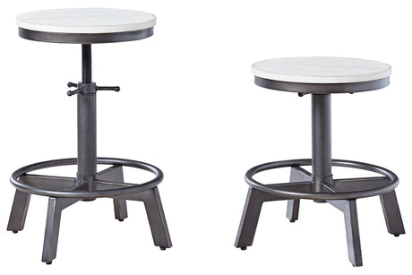 Torjin Vintage White Counter Height Stool, Set of 2 from Ashley - Luna Furniture