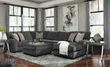 Tracling Slate 3-Piece RAF Chaise Sectional from Ashley - Luna Furniture