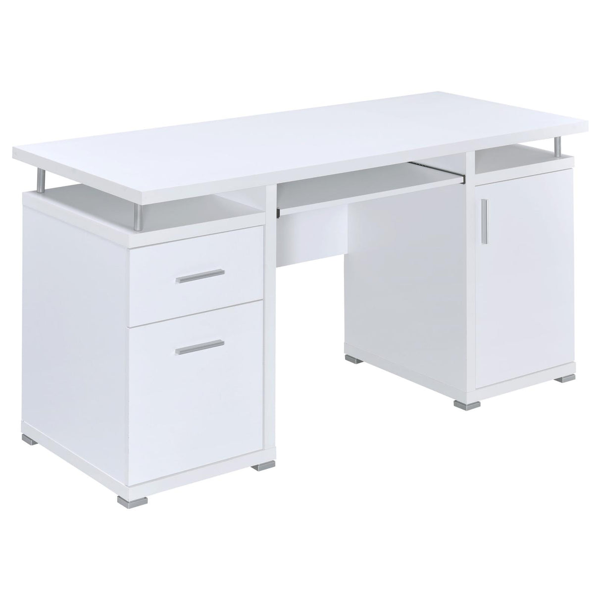 Tracy White 2-Drawer Computer Desk from Coaster - Luna Furniture