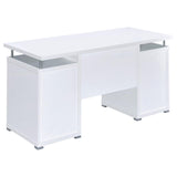 Tracy White 2-Drawer Computer Desk from Coaster - Luna Furniture
