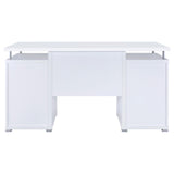 Tracy White 2-Drawer Computer Desk from Coaster - Luna Furniture