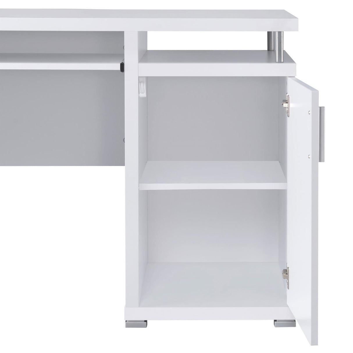 Tracy White 2-Drawer Computer Desk from Coaster - Luna Furniture
