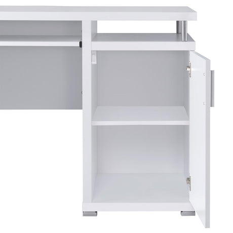 Tracy White 2-Drawer Computer Desk from Coaster - Luna Furniture