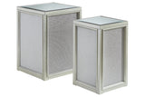 Traleena Silver Finish Nesting End Table from Ashley - Luna Furniture
