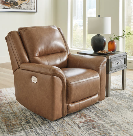 Trasimeno Caramel Power Recliner from Ashley - Luna Furniture