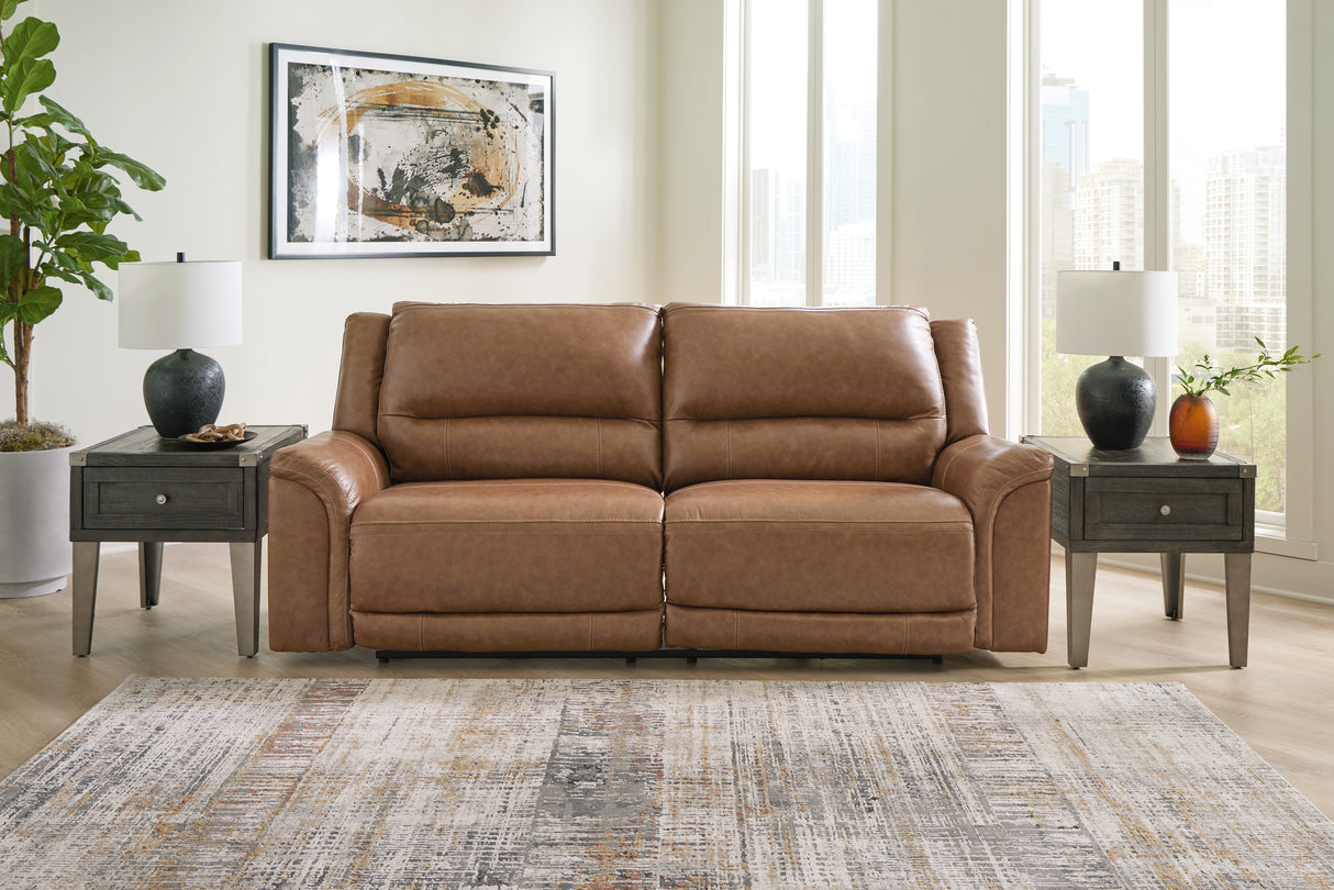 Trasimeno Caramel Power Reclining Sofa from Ashley - Luna Furniture