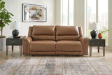 Trasimeno Caramel Power Reclining Sofa from Ashley - Luna Furniture