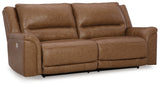 Trasimeno Caramel Power Reclining Sofa from Ashley - Luna Furniture