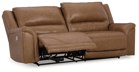 Trasimeno Caramel Power Reclining Sofa from Ashley - Luna Furniture