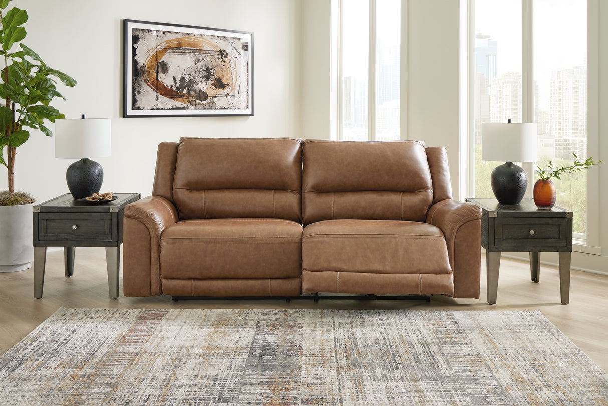 Trasimeno Caramel Power Reclining Sofa from Ashley - Luna Furniture