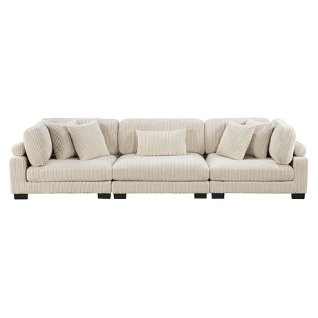 Traverse Beige Corduroy 3-Piece Sofa from Homelegance - Luna Furniture