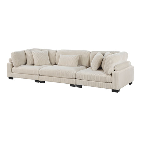 Traverse Beige Corduroy 3-Piece Sofa from Homelegance - Luna Furniture