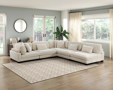 Traverse Beige Corduroy 5-Piece Modular Sectional from Homelegance - Luna Furniture