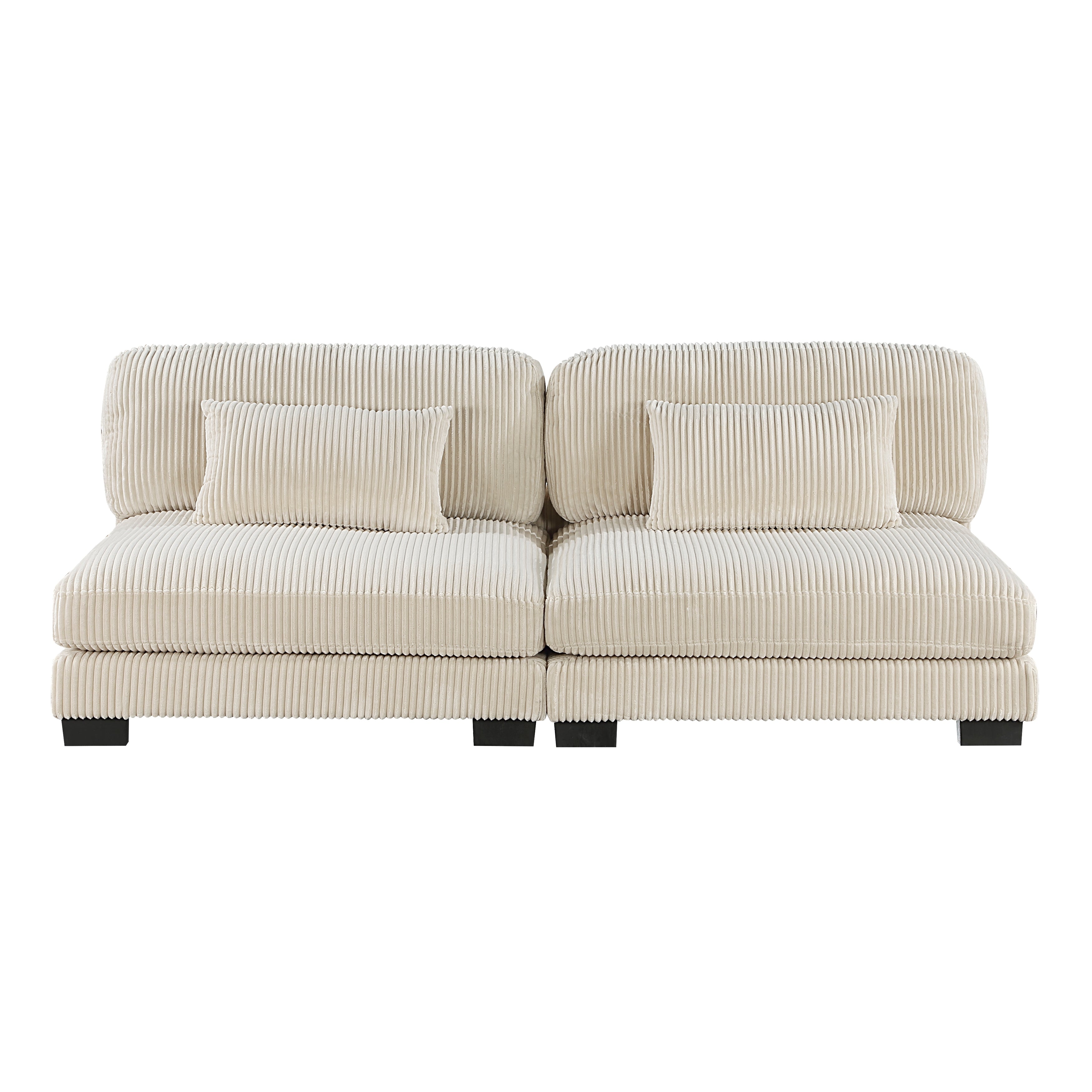 Traverse Beige Corduroy 6-Piece Modular Sectional with Ottoman from Homelegance - Luna Furniture