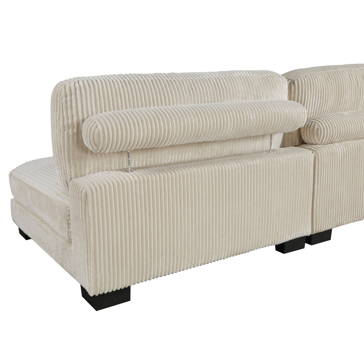 Traverse Beige Corduroy 6-Piece Modular Sectional with Ottoman from Homelegance - Luna Furniture
