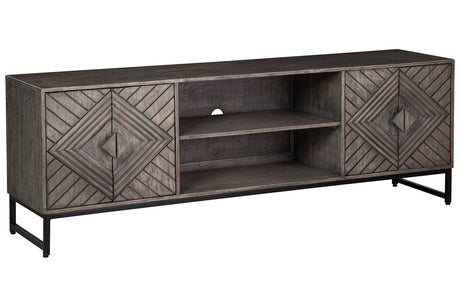 Treybrook Distressed Gray Accent Cabinet from Ashley - Luna Furniture