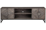 Treybrook Distressed Gray Accent Cabinet from Ashley Furniture - Luna Furniture