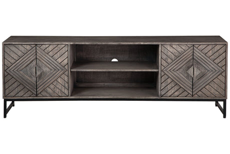 Treybrook Distressed Gray Accent Cabinet from Ashley - Luna Furniture