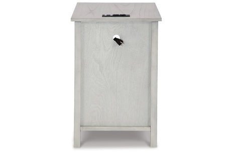Treytown Antique White Chairside End Table from Ashley - Luna Furniture