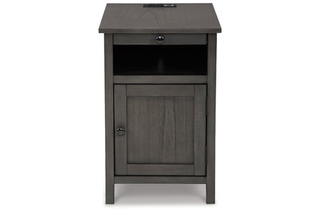 Treytown Gray Chairside End Table from Ashley - Luna Furniture