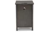 Treytown Gray Chairside End Table from Ashley - Luna Furniture