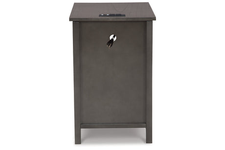 Treytown Gray Chairside End Table from Ashley - Luna Furniture