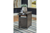 Treytown Gray Chairside End Table from Ashley - Luna Furniture