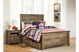 Trinell Brown Full Storage Platform Bed with 1 Large Drawer from Ashley - Luna Furniture
