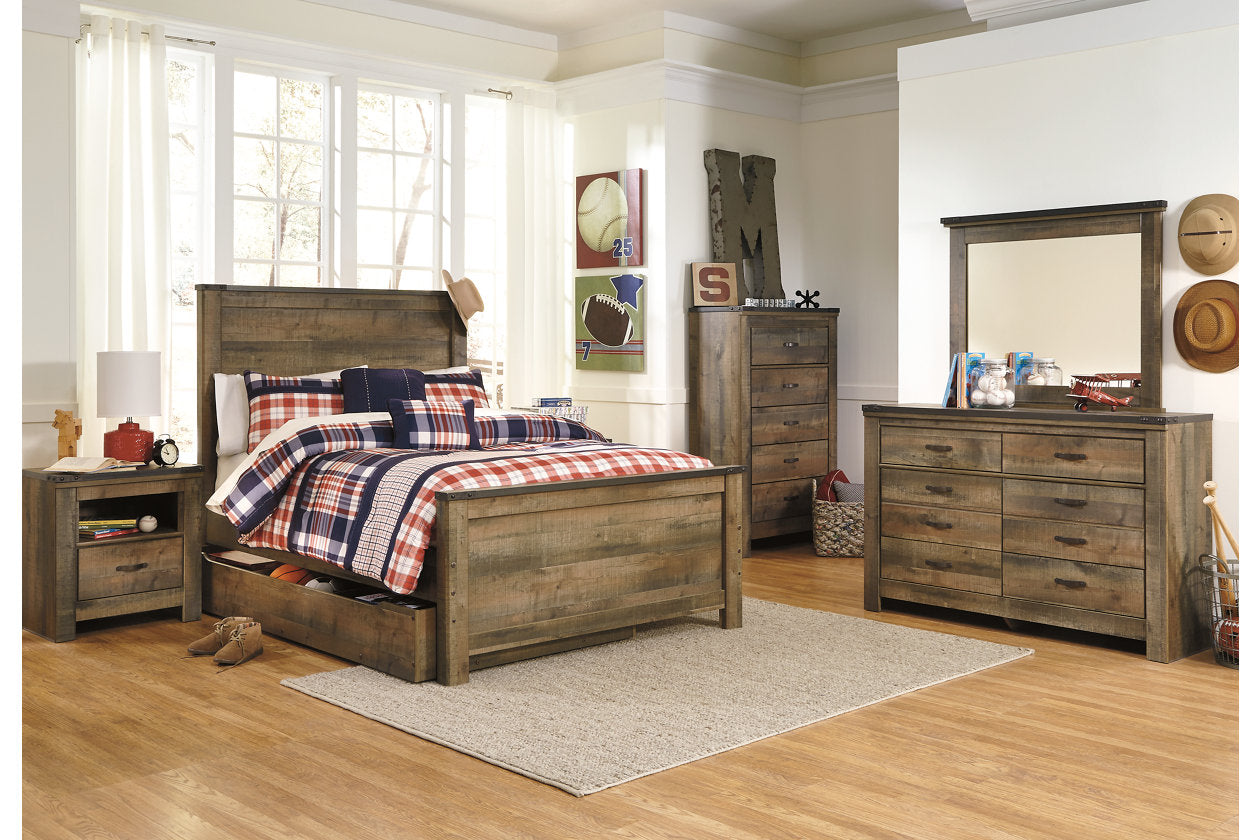 Trinell Brown Youth Storage Platform Bedroom Set from Ashley - Luna Furniture