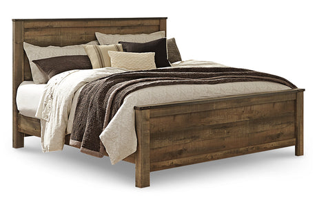 Trinell Brown King Panel Bed from Ashley - Luna Furniture
