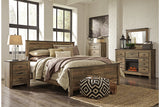 Trinell Brown King Panel Bed from Ashley - Luna Furniture