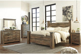 Trinell Brown King Poster Bed from Ashley - Luna Furniture