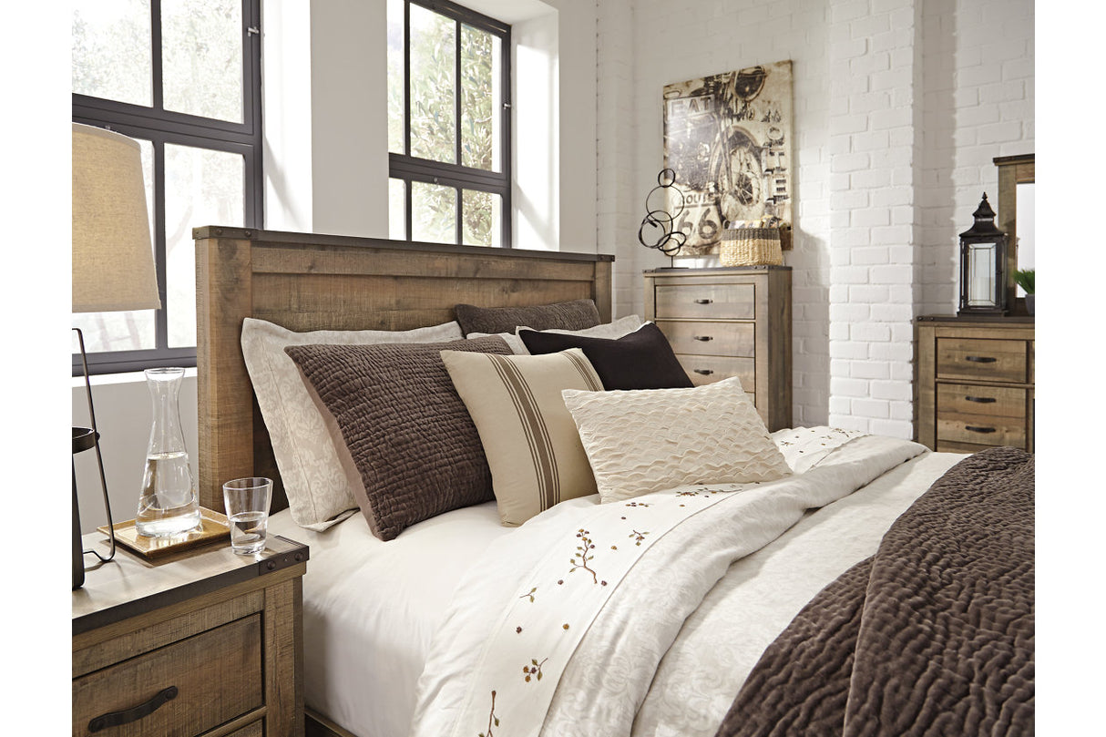 Trinell Brown Queen Panel Bed from Ashley - Luna Furniture