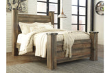 Trinell Brown Queen Poster Bed from Ashley - Luna Furniture