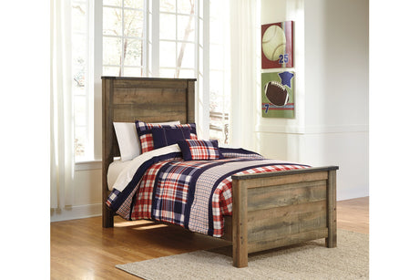 Trinell Brown Twin Panel Bed from Ashley - Luna Furniture