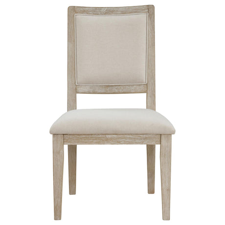 Trofello White Washed Round Dining Room Set from Coaster - Luna Furniture