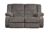 Tulen Gray Reclining Loveseat from Ashley - Luna Furniture