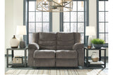 Tulen Gray Reclining Loveseat from Ashley - Luna Furniture