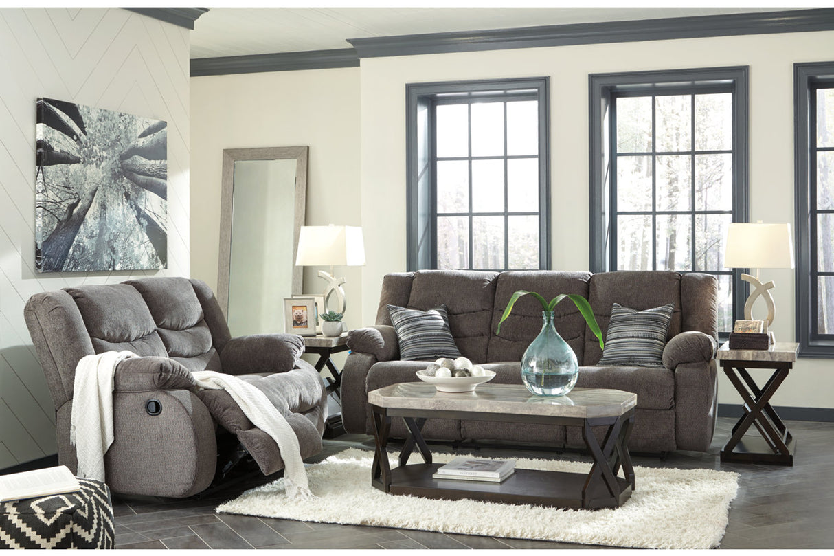 Tulen Gray Reclining Sofa from Ashley - Luna Furniture
