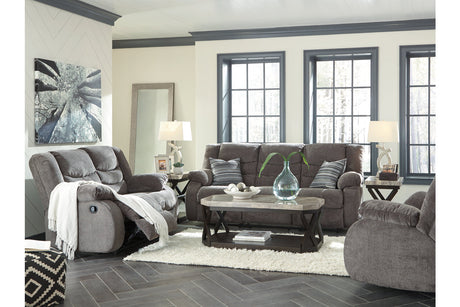Tulen Gray Reclining Sofa from Ashley - Luna Furniture