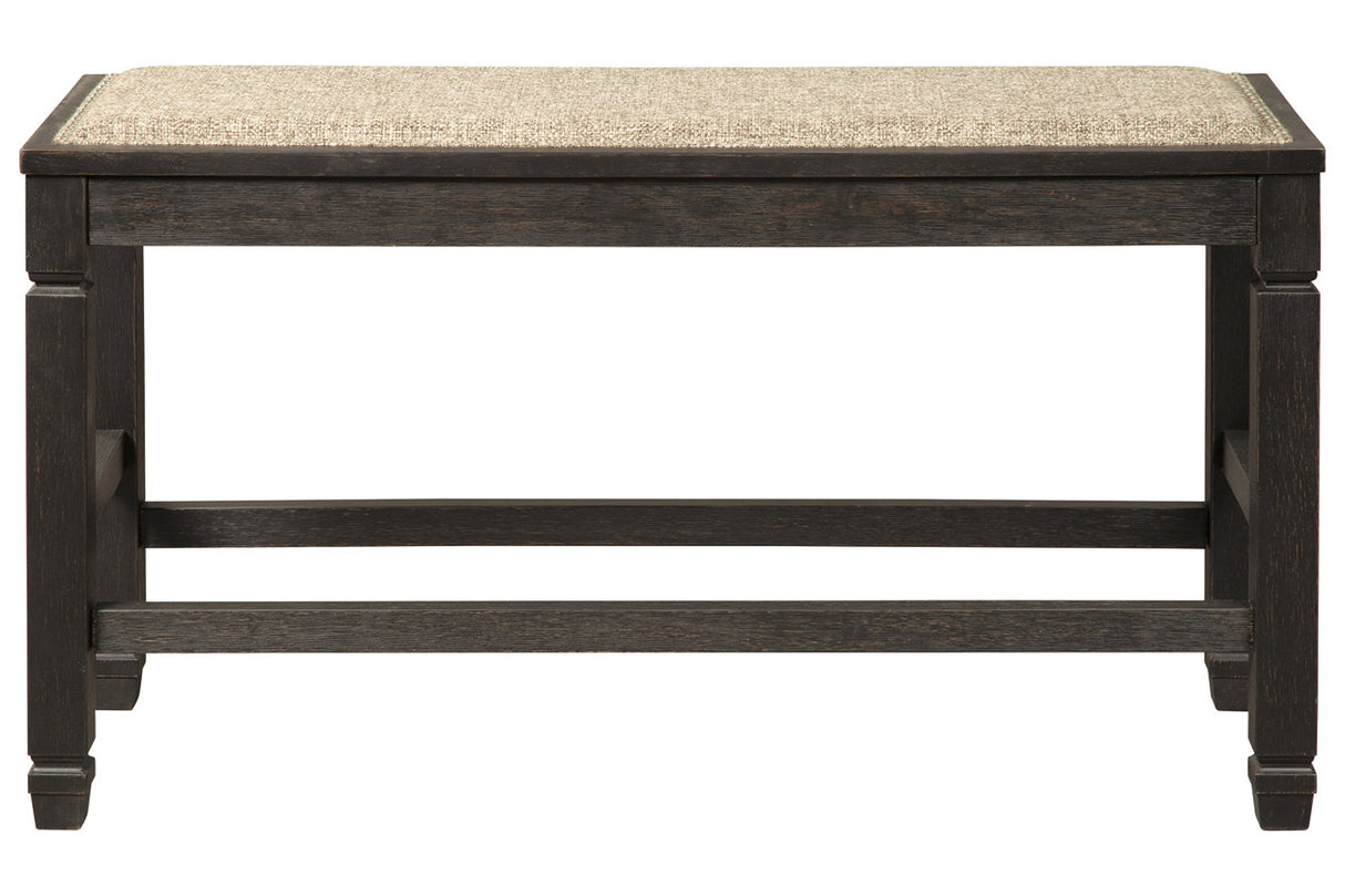 Tyler Creek Antique Black Counter Height Bench from Ashley - Luna Furniture